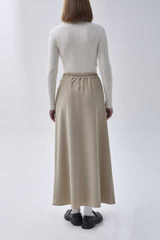 A-Line Long Skirt Light Mink - 4
