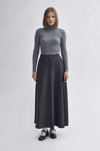 A-Line Skirt Anthracite - 5