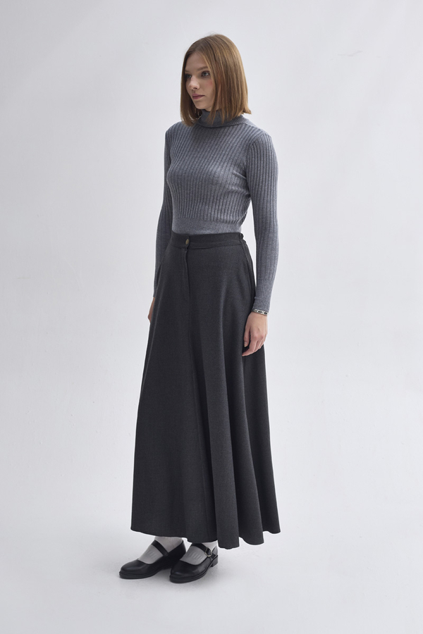 A-Line Skirt Anthracite - 7