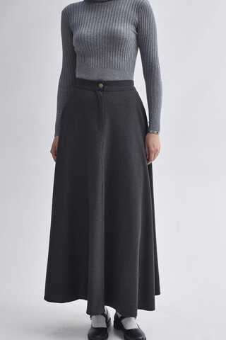 A-Line Skirt Anthracite - 3