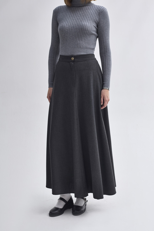 A-Line Skirt Anthracite - 8