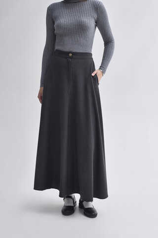 A-Line Skirt Anthracite (1)
