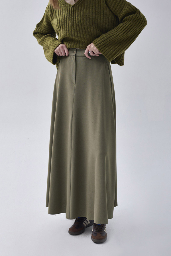 A-Line Skirt Khaki - 12