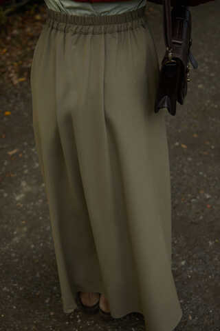 A-Line Skirt Khaki - 5