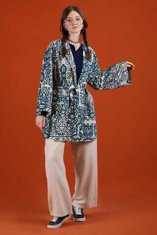 Aden Kimono Suit Blue - 1