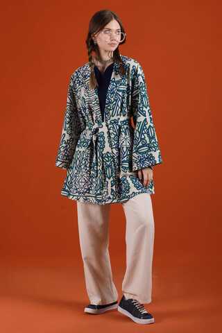 Aden Kimono Suit Blue - 3