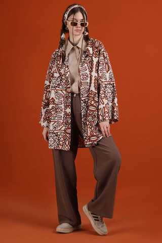 Aden Kimono Suit Orange - 3