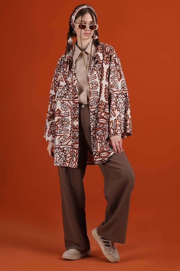 Aden Kimono Suit Orange - 3