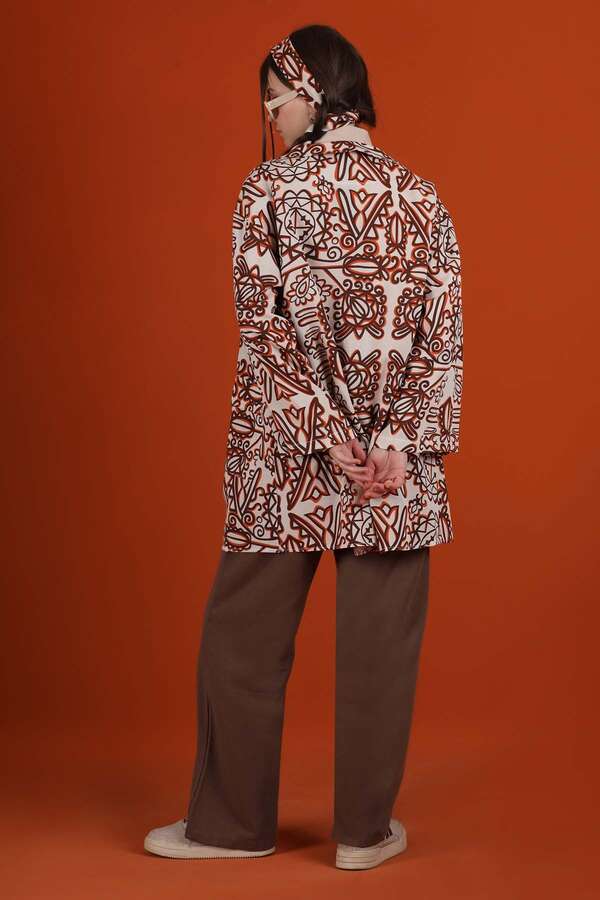 Aden Kimono Suit Orange - 4