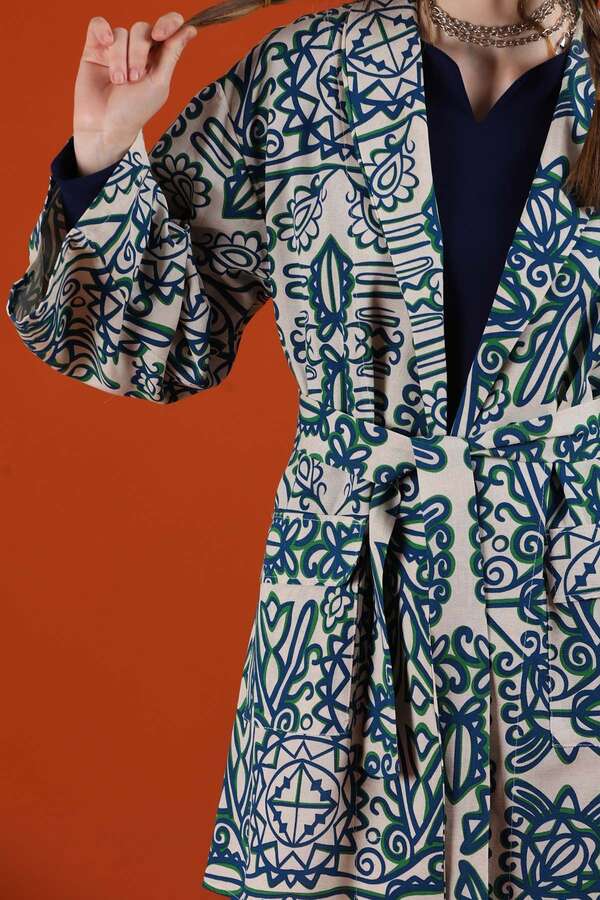 Aden Kimono Takım Mavi - 4