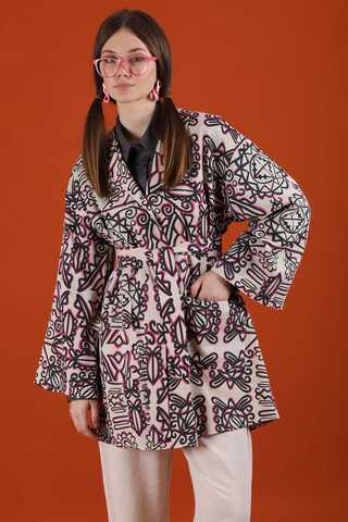 Aden Kimono Takım Pembe - 2