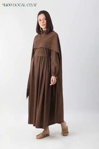 Ahuse Elbise Kahverengi - 2