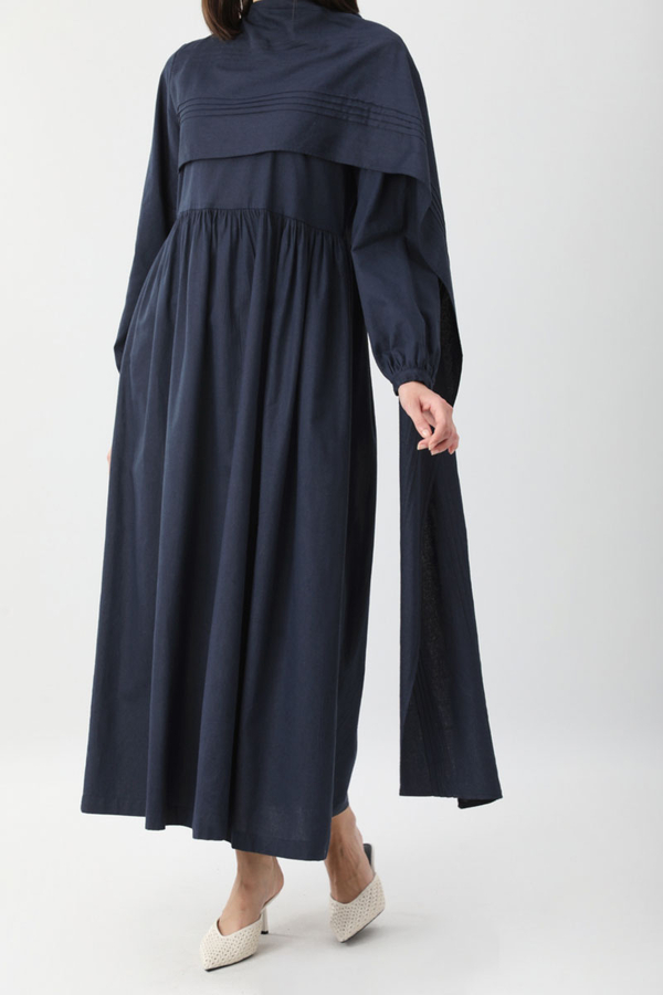 Ahuse Elbise Lacivert - 4