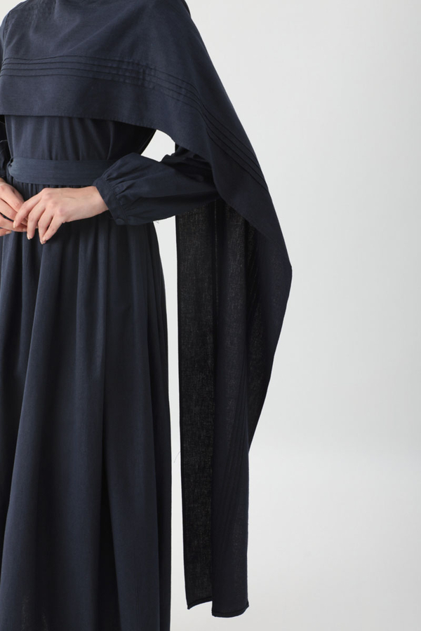 Ahuse Elbise Lacivert - 10