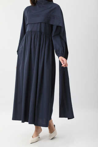 Ahuse Elbise Lacivert - 4