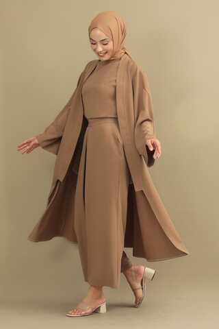 Aisha Triple Suit Beige - 2