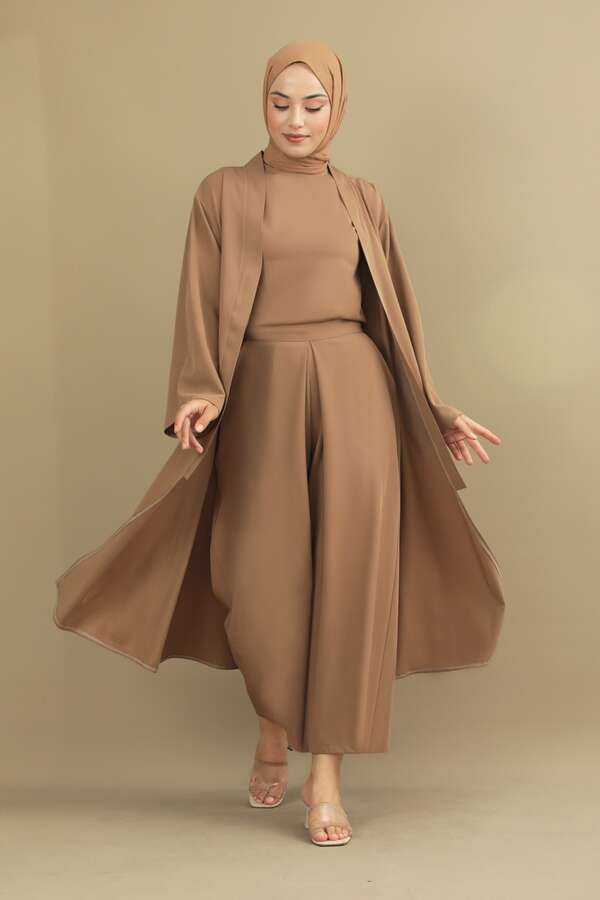 Aisha Triple Suit Beige - 1