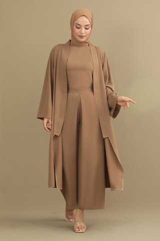 Aisha Triple Suit Beige - 3