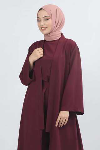 Aisha Triple Suit Bordeaux - 3