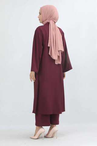 Aisha Triple Suit Bordeaux - 4