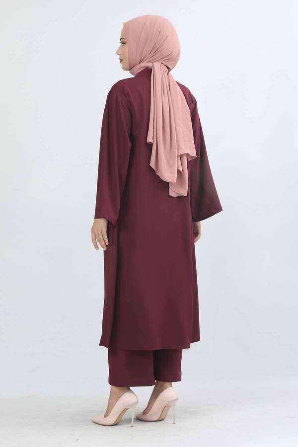 Aisha Triple Suit Bordeaux - 4