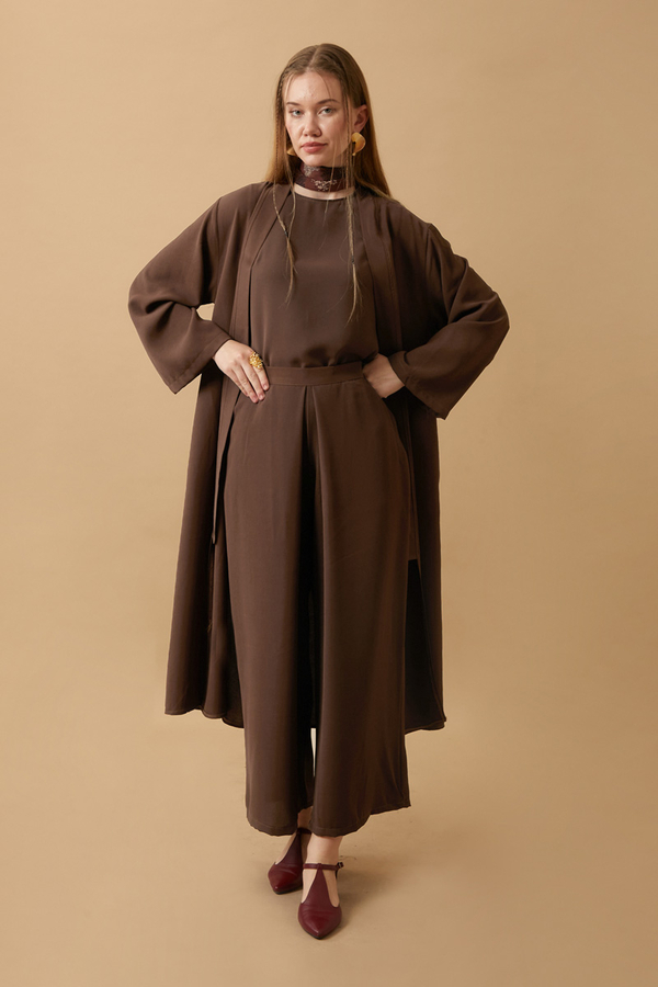 Aisha Triple Suit Brown - 3
