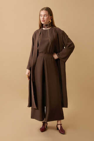 Aisha Triple Suit Brown - 1