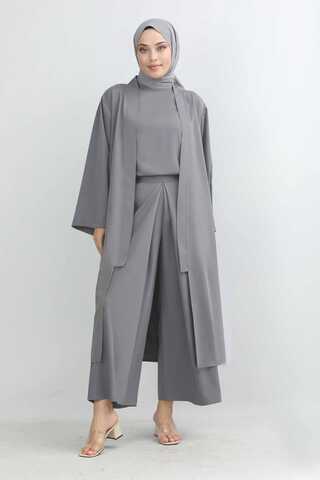 Aisha Triple Suit Grey - 2