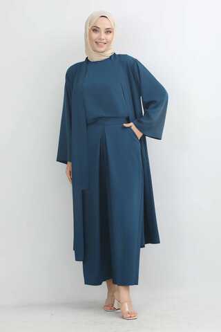 Aisha Triple Suit İndigo - 2