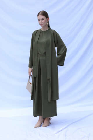 Aisha Triple Suit Khaki - 4