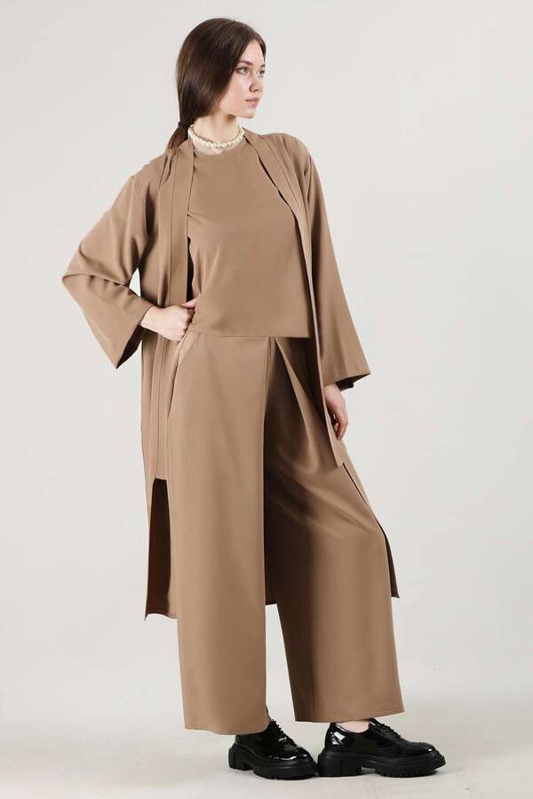 Aisha Üçlü Takım Camel - 2