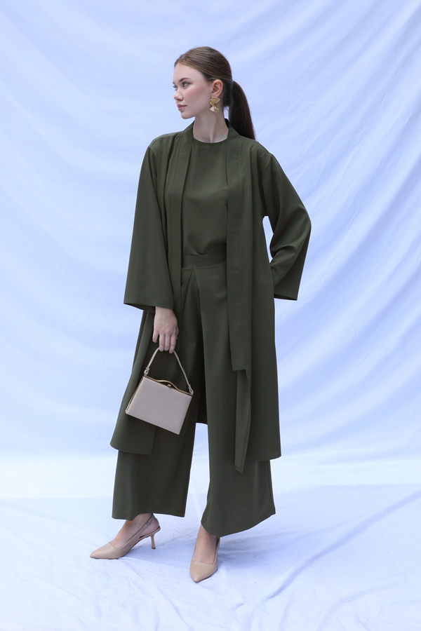 Aisha Üçlü Takım Haki - 5