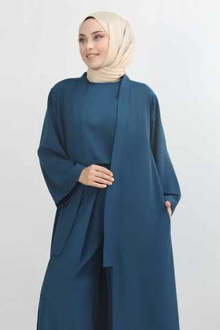 Aisha Üçlü Takım İndigo - 4