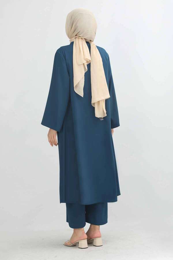 Aisha Üçlü Takım İndigo - 5
