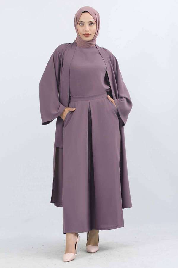 Aisha Üçlü Takım Lila - 2