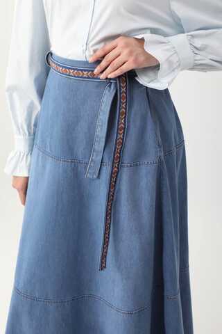 Akel Denim Etek Açık Mavi - 15