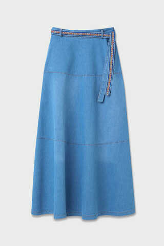 Akel Denim Etek Açık Mavi - 14