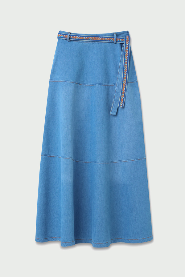 Akel Denim Etek Açık Mavi - 14