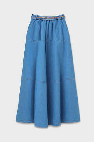 Akel Denim Etek Açık Mavi - 18