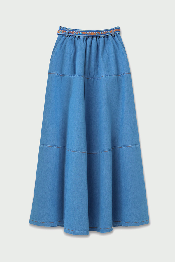 Akel Denim Etek Açık Mavi - 18