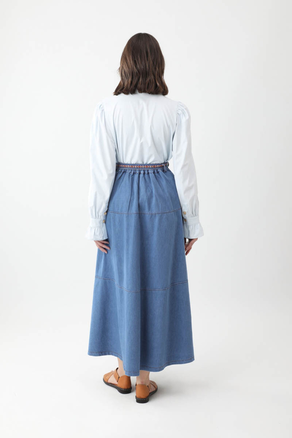 Akel Denim Etek Koyu Mavi - 10