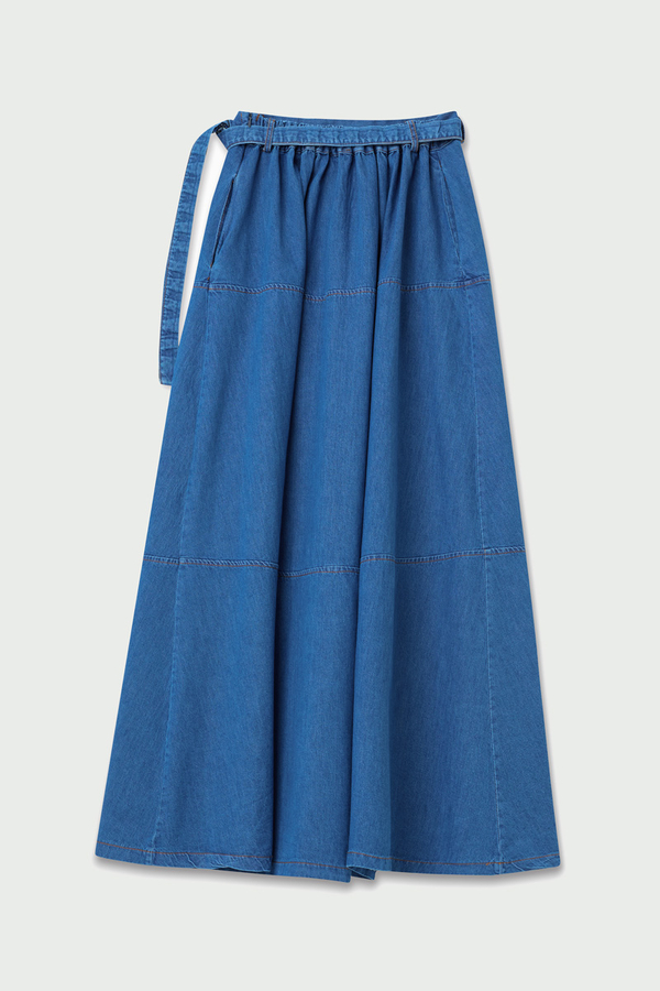 Akel Denim Etek Koyu Mavi - 8