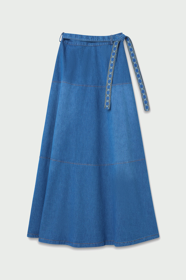 Akel Denim Etek Koyu Mavi - 7