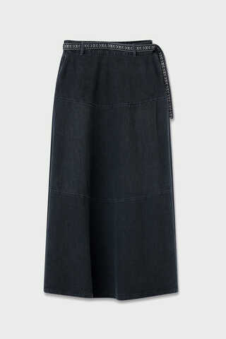 Akel Denim Etek Siyah - 11