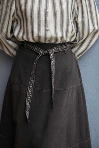 Akel Denim Etek Siyah - 4