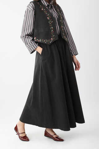 Alçiçek Denim Takım Siyah - 7