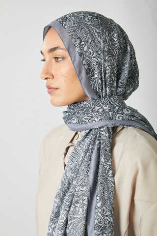 Anadolu Desen Şal Açık Gri - 2