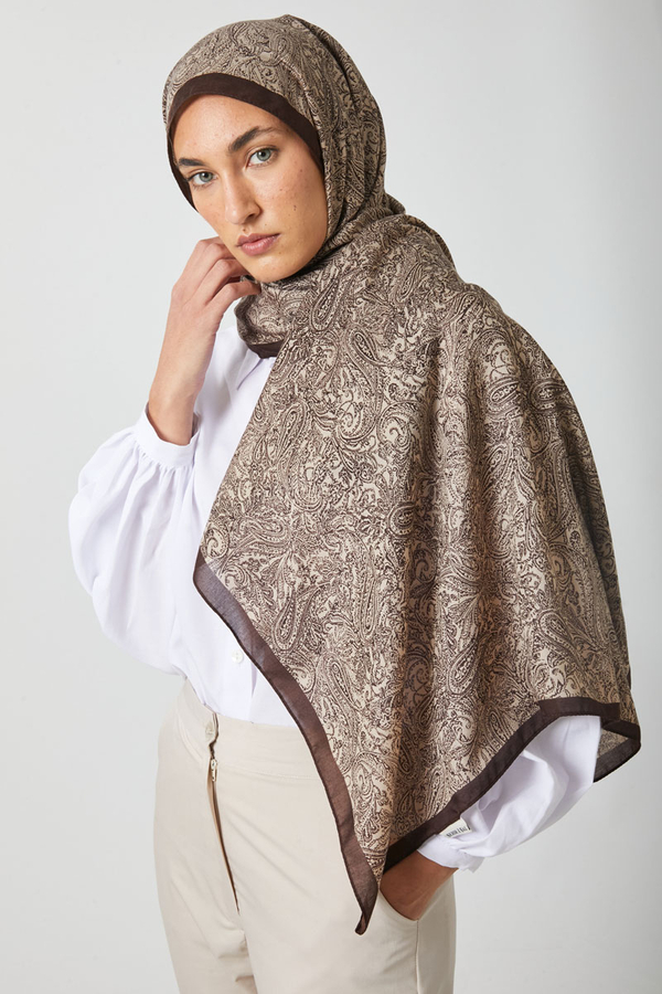 Anadolu Desen Şal Kahverengi - 2