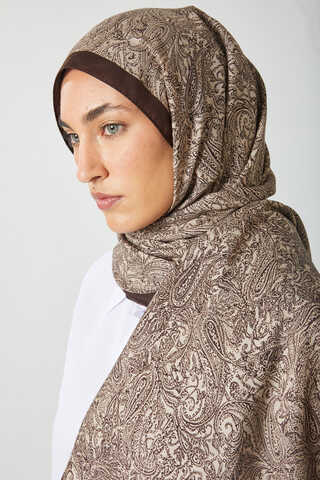 Anadolu Desen Şal Kahverengi - 3