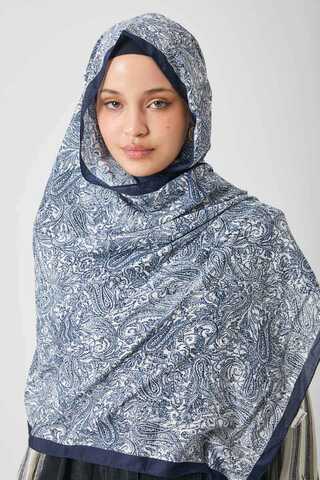 Anadolu Desen Şal Lacivert - 6